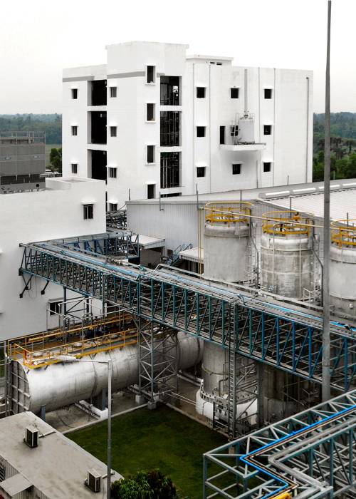 在加尔各答附近新建的硅氢加成反应生产线
