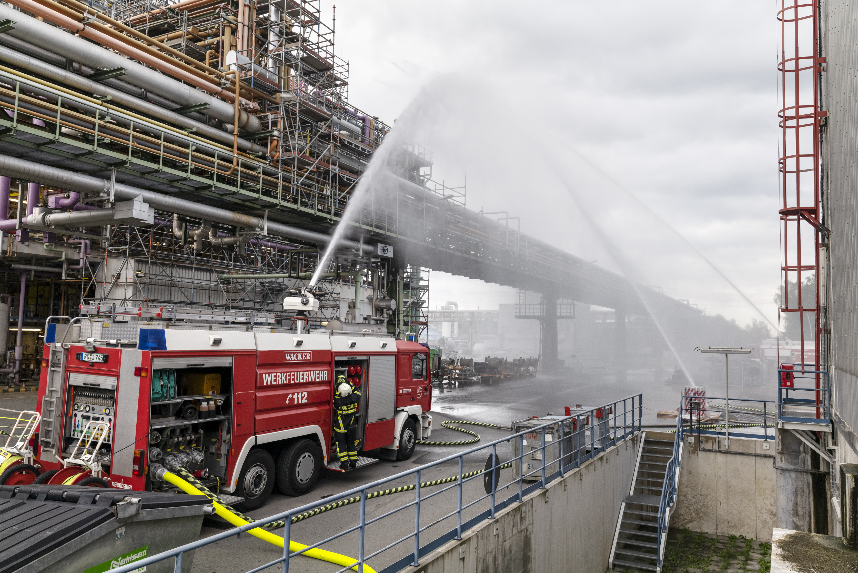 Feuerwehrgroßübung in Nünchritz