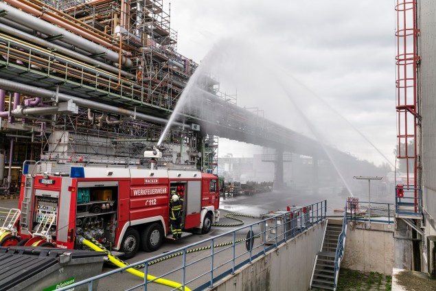 Feuerwehrgroßübung in Nünchritz