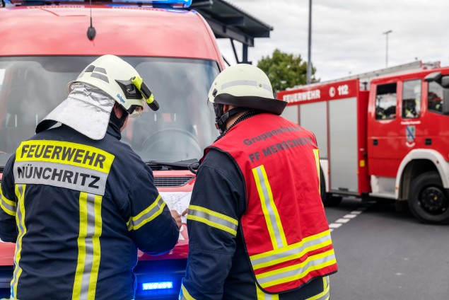 Feuerwehrgroßübung in Nünchritz