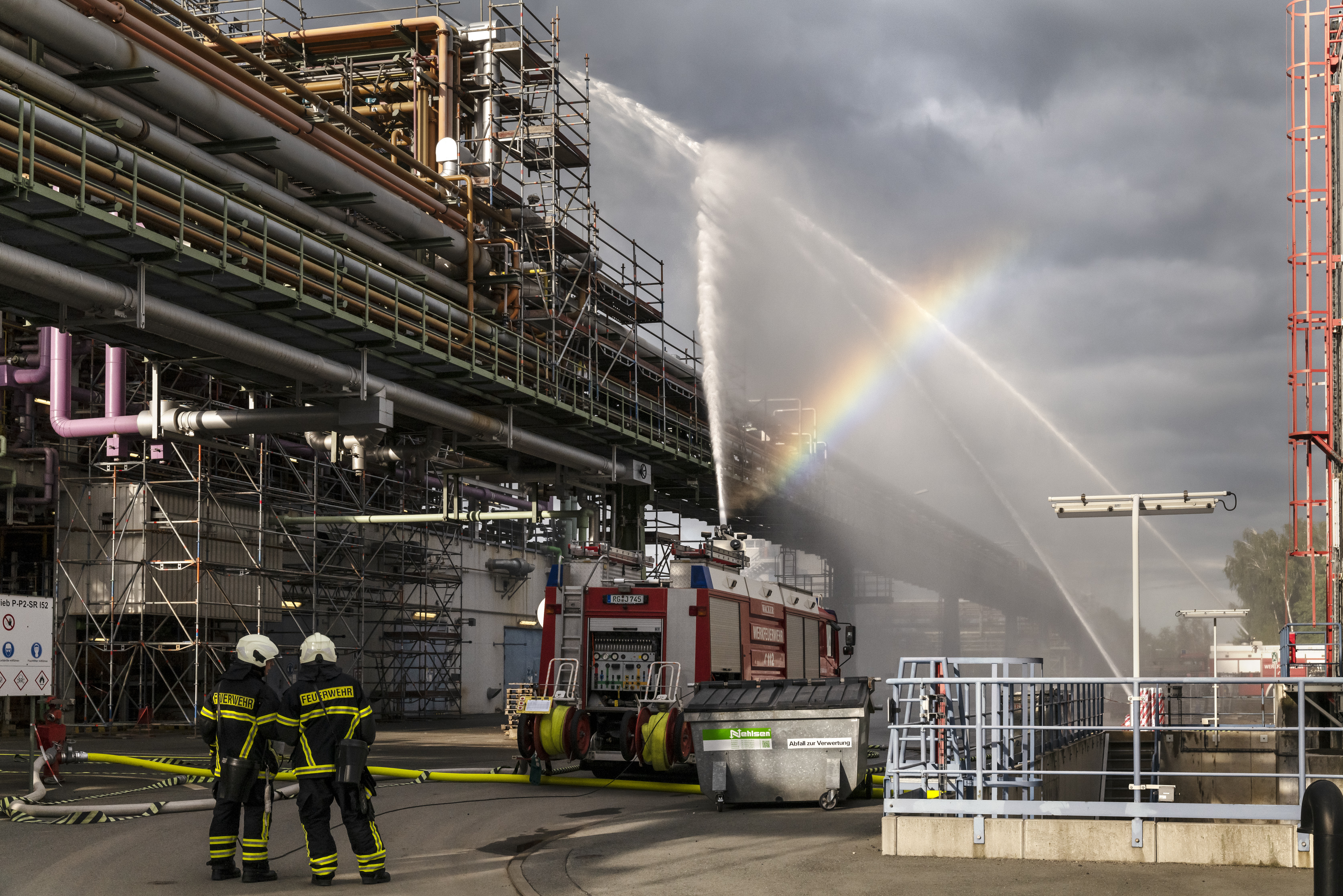 Feuerwehrgroßübung in Nünchritz