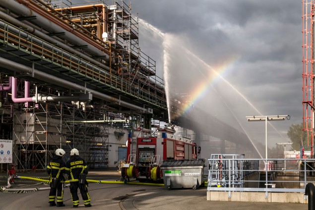 Feuerwehrgroßübung in Nünchritz