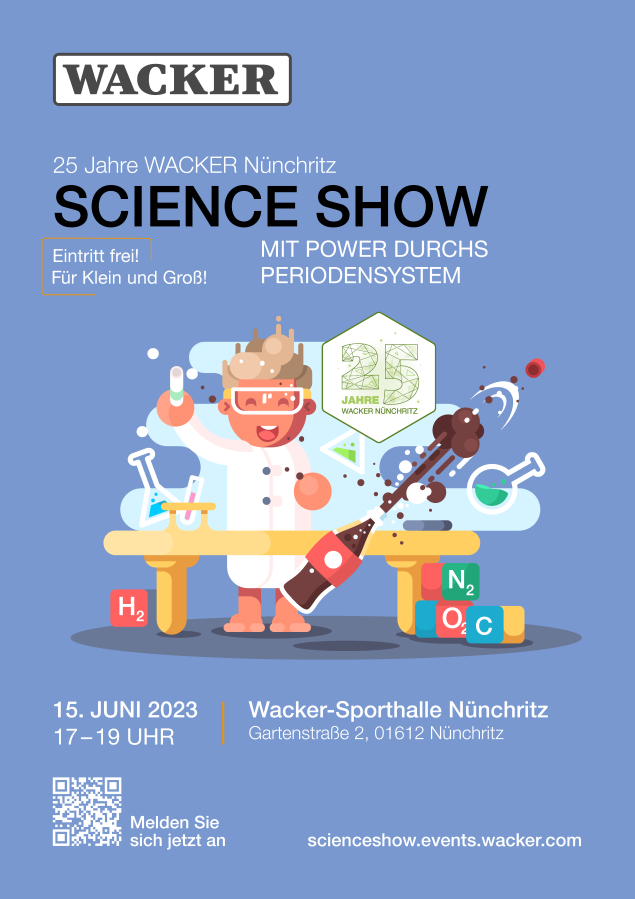 WACKER Science-Show: Mit Power durchs Periodensystem